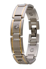 Sabona Mens Executive Gem Duet Magnetic Bracelet :: Sports Supports 