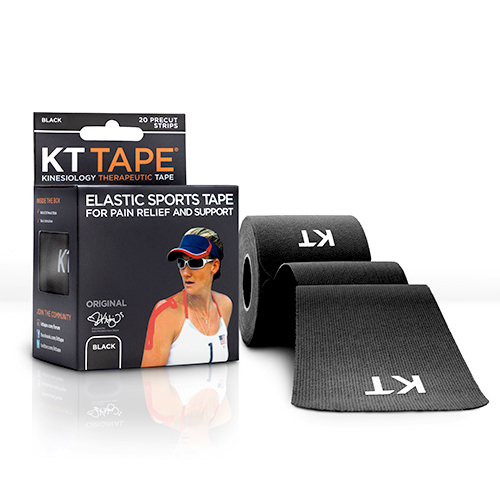 KT Tape Kinesiology Therapeutic Tape Black Sports Supports