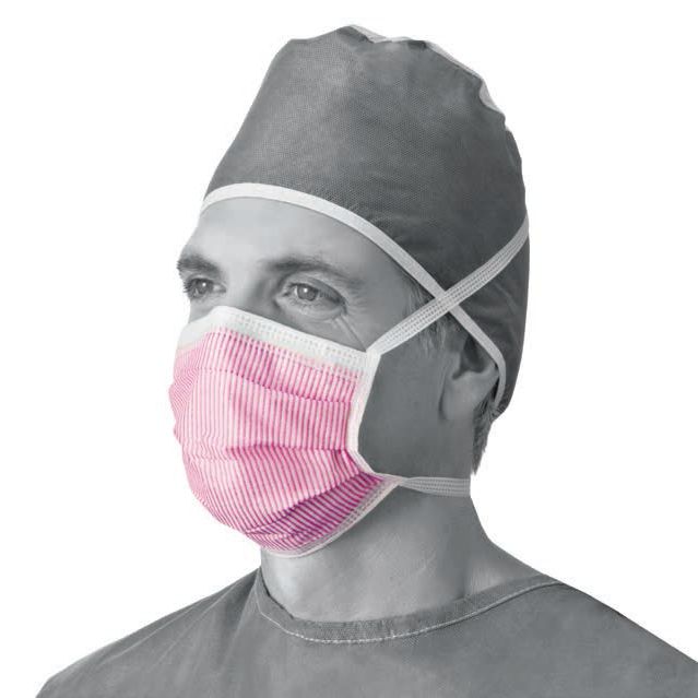 Medline Level 3 Fluid-Resistant Surgical Face Mask (Box of 50 Masks) :: Sports Supports 