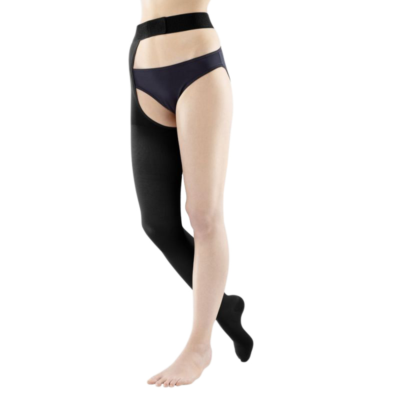 Bauerfeind Venotrain Soft Class 1 Thigh High Natural Compression Stocking With Waist Attachment 4419