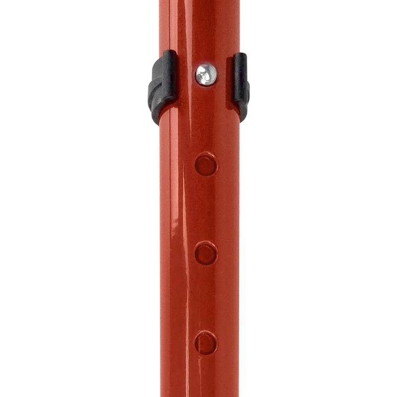 Clip System of the Flexyfoot Standard Soft Grip Handle Closed Cuff Red Crutches (Pair)