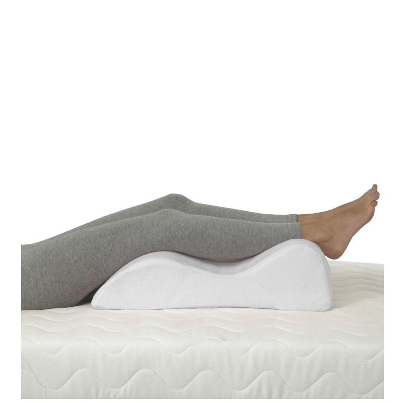 Xtra- Comfort Leg Elevation Pillow - for Swelling Elevating Post Surgery  Recovery Support - Firm Wedge Rest - Breathable for Knee Ankle and Foot  Injury Pain Relief - Improve Circulation and Sleep White