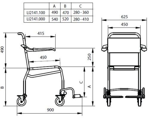 Linido Mobile Shower Chair Health And Care