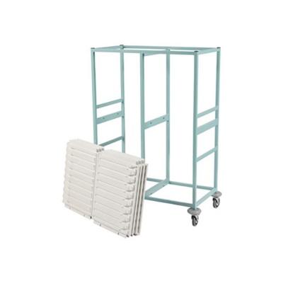 Bristol Maid Caretray Low Two-Column Tray Rack (8 Shallow Trays)