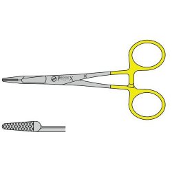 Olsen Hegar Needle Holder With Tungsten Carbide Jaws And Scissor With Screw Joint 140mm Straight