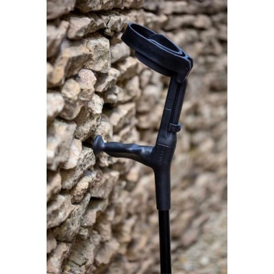 Cool Crutches Black Height-Adjustable Crutch (Right-Hand)
