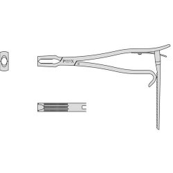 Kern Bone Holding Forceps With Ratchet And A Screw Joint 170mm