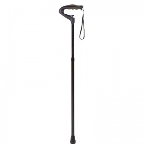 One Push Button Height-Adjustable Walking Stick