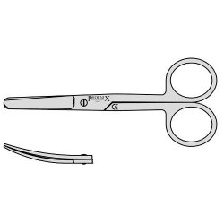 Dressing Scissors Blunt / Blunt 180mm Curved