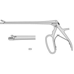 Mini Townsend Biopsy Punch Forceps Crocodile Action 210mm Effective Length With Single Ring Handle Grip 2.3 X 5mm 210mm