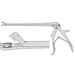 Baggish Biopsy Punch Forceps Crocodile Action 210mm Effective Length With Plain Handle 3.5 X 6.5mm 210mm