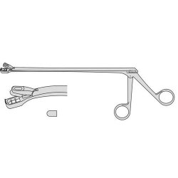 Wittner Biopsy Punch For Gynaecology Crocodile Action 200mm Effective Length Complete Angled Cut 4.5 x 8mm 200mm