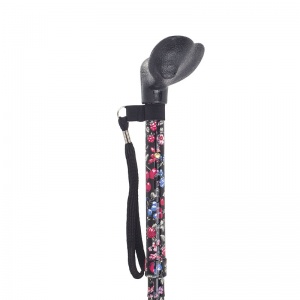 Adjustable Folding Fruit Pattern Anatomical Walking Stick