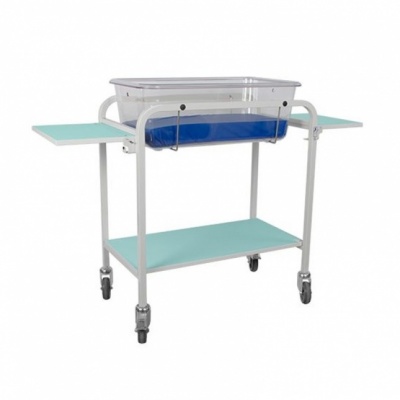 Bristol Maid Fixed-Height Hospital Cot with Lower Shelf