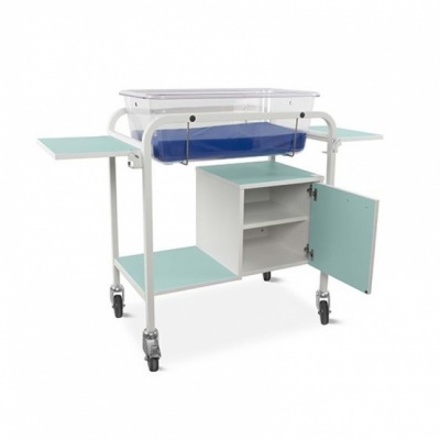 Bristol Maid Fixed-Height Hospital Cot with Small Cupboard