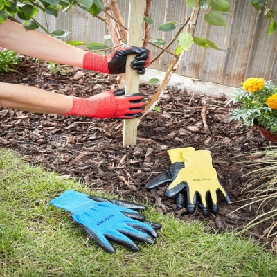 Briers Ribbed Smart High-Grip Gardening Gloves (Pack of 3)