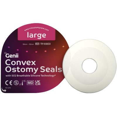 Trio Genii Convex Ostomy Seals (Large 30-50mm) - Pack of 10