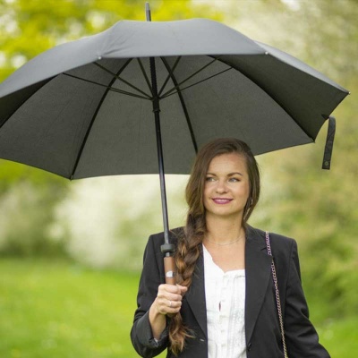 Fulton Huntsman Gents' Walking Stick Umbrella with Dark Wood Handle