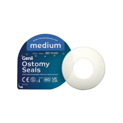 Trio Genii Flat Ostomy Seals (Medium 35-50mm) - Pack of 30