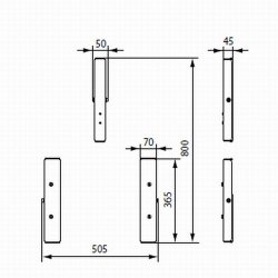 Linido Height Adjustment Bracket For Shower Seat With Backrest Health And Care