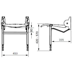 Linido Floor Support for Shower Seat