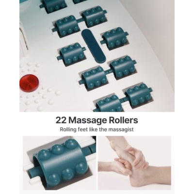 RENPHO Vibrating and Massaging Heated Foot Spa with Bubbles