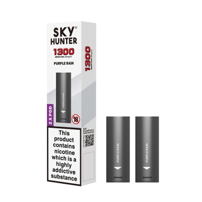 Sky Hunter 1300 Purple Rain Twist Slim Vape Pods (20mg)