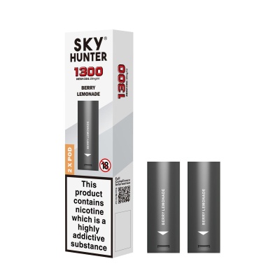 Sky Hunter 1300 Berry Lemonade Twist Slim Vape Pods (20mg)