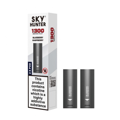 Sky Hunter 1300 Blueberry Raspberry Twist Slim Vape Pods (20mg)