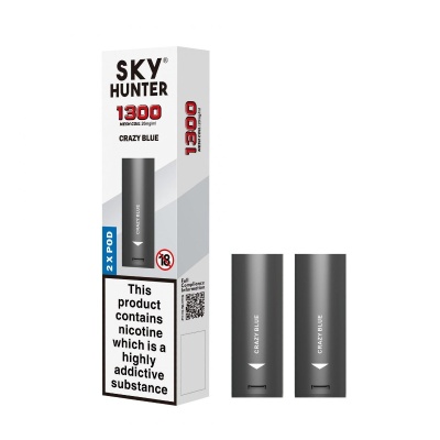 Sky Hunter 1300 Crazy Blue Twist Slim Vape Pods (20mg)