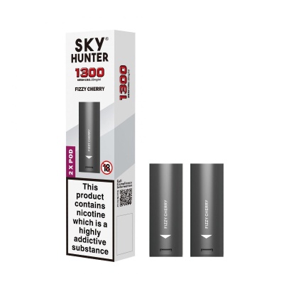 Sky Hunter 1300 Fizzy Cherry Twist Slim Vape Pods (20mg)