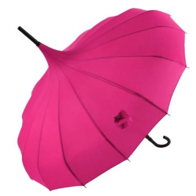 Soake Boutique Ladies' Classic Pagoda Umbrella (Rose Red)