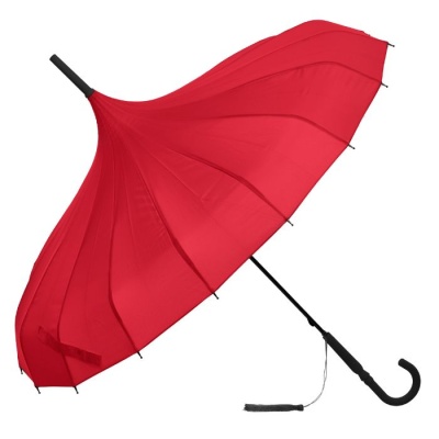 Soake Boutique Ladies' Classic Pagoda Umbrella (Red)