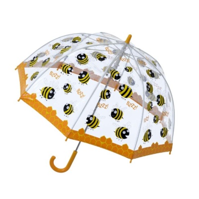 Soake Bugzz Kids' Clear Dome Umbrella (Bee)