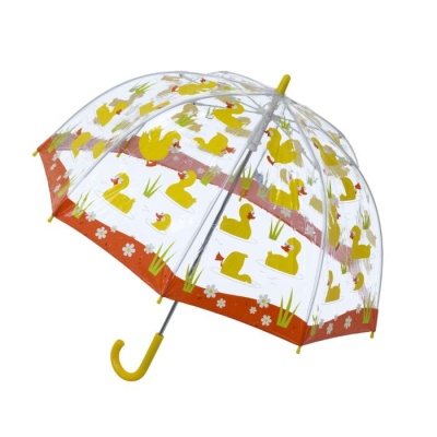 Soake Bugzz Kids' Clear Dome Umbrella (Duck)