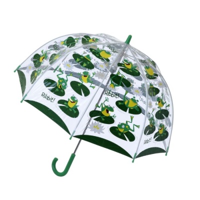 Soake Bugzz Kids' Clear Dome Umbrella (Frog)