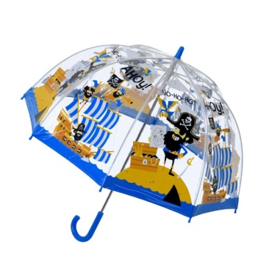 Soake Bugzz Kids' Clear Dome Umbrella (Pirate)