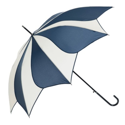 Soake Everyday Automatic Swirl Umbrella (Cream/Navy)