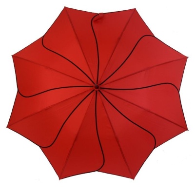 Soake Everyday Automatic Swirl Umbrella (Red)