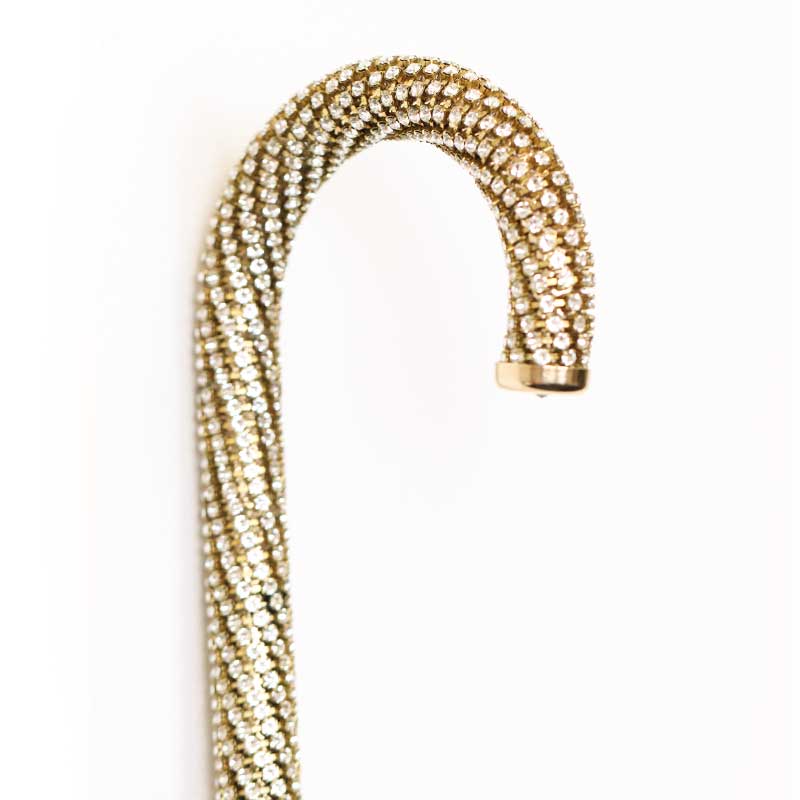 Brass Cane Encrusted with Swarovski Elements