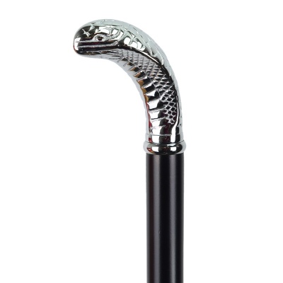 Cobra Handle Chrome Dress Cane