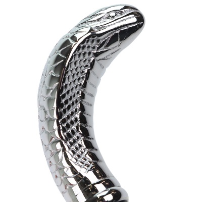 Cobra Handle Chrome Dress Cane