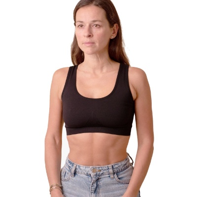 Active Posture Posture-Correcting Pullover Bra (Black)