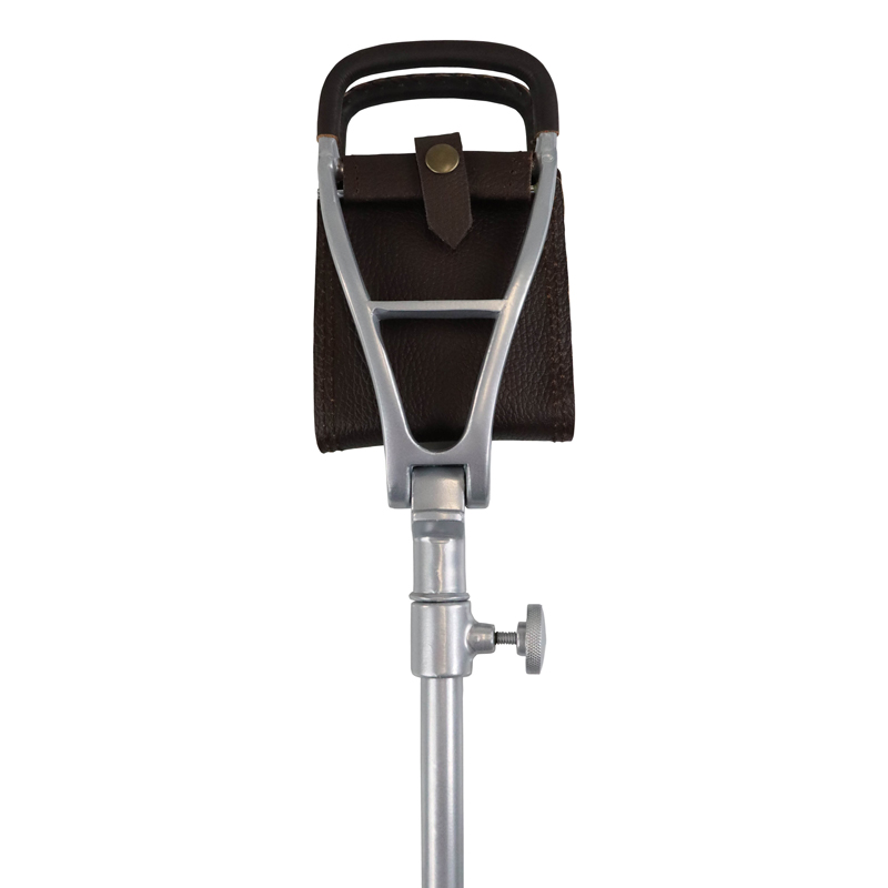 Adjustable Brown Polo Walking Seat Stick