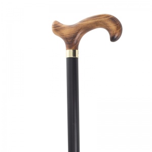 Black Natural Derby Handle Wooden Walking Stick