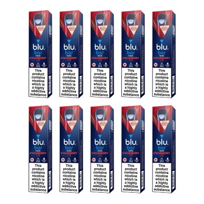 Blu Bar Strawberry Ice Disposable Vape Pen (Pack of 10)