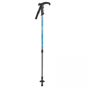 Blue Contours Hiker and Walking Stick Hiking Pole