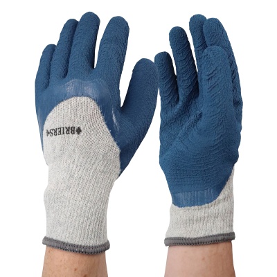 Briers Large Oxford Blue Grip Thermal Gardening Gloves