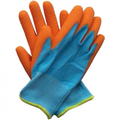 Briers Kids Junior Digger Orange and Blue Gardening Gloves