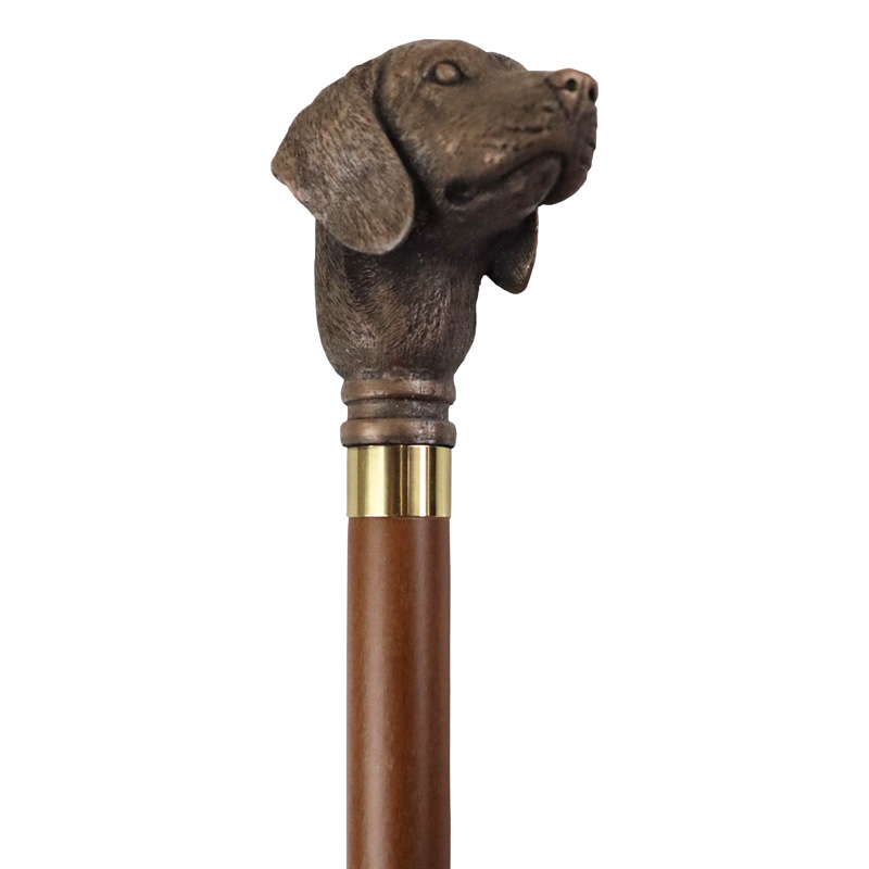 Bronze-Effect Golden Retriever Collectors' Walking Stick